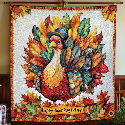 Thanksgiving Festival Turkey WY1811042CL Quilt