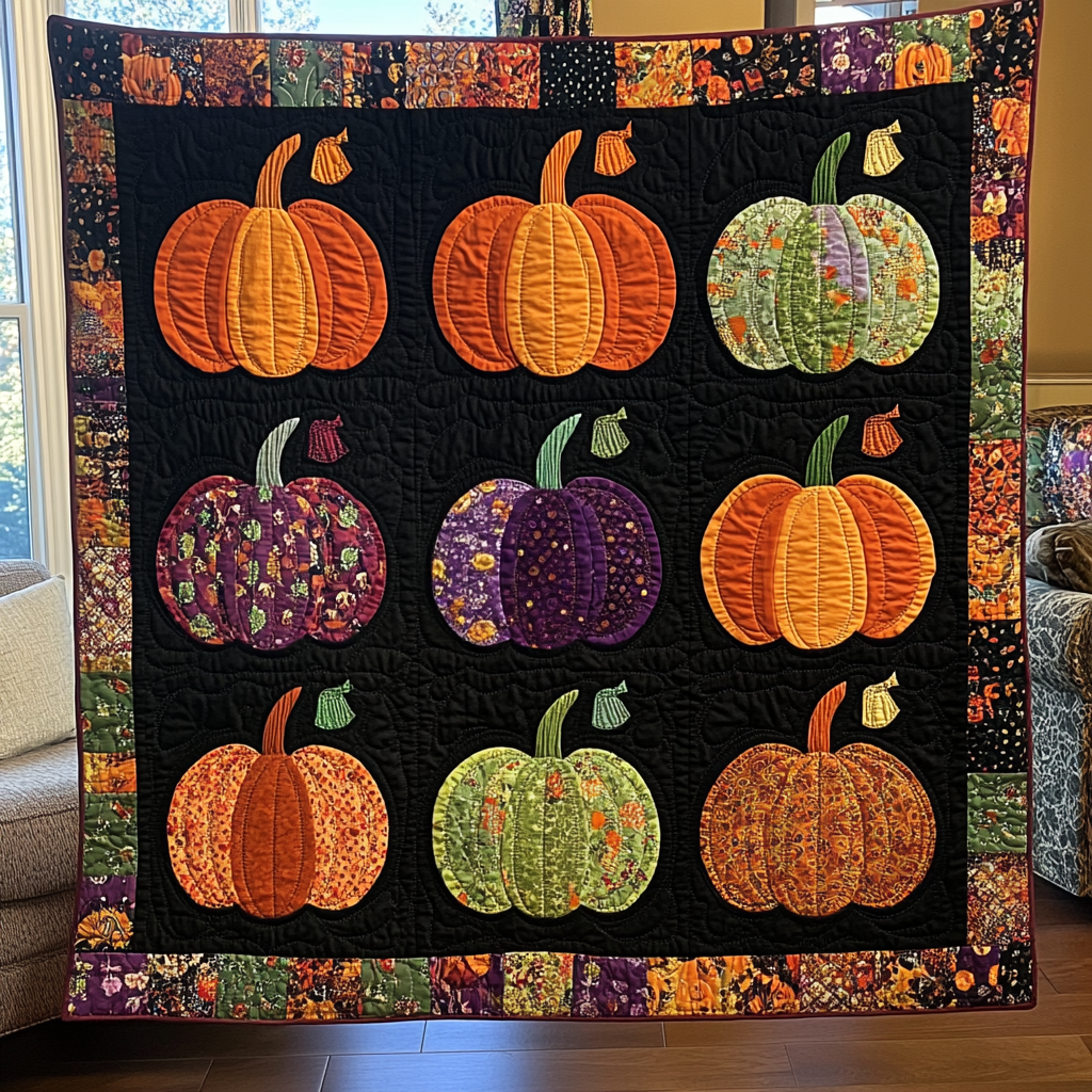 Pumpkins XR2609005CL Quilt