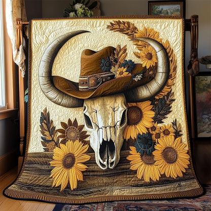 Bull Skull Cowboy WX0602006CL Quilt