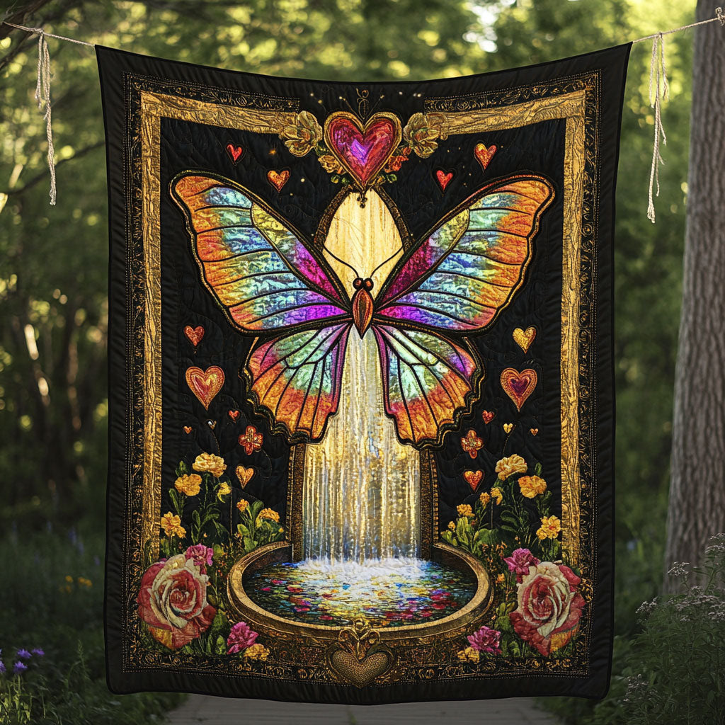 Butterfly Tree And Flower WT2201006CL Quilt