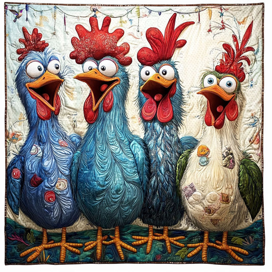 Funny Chicken WY3010020CL Quilt