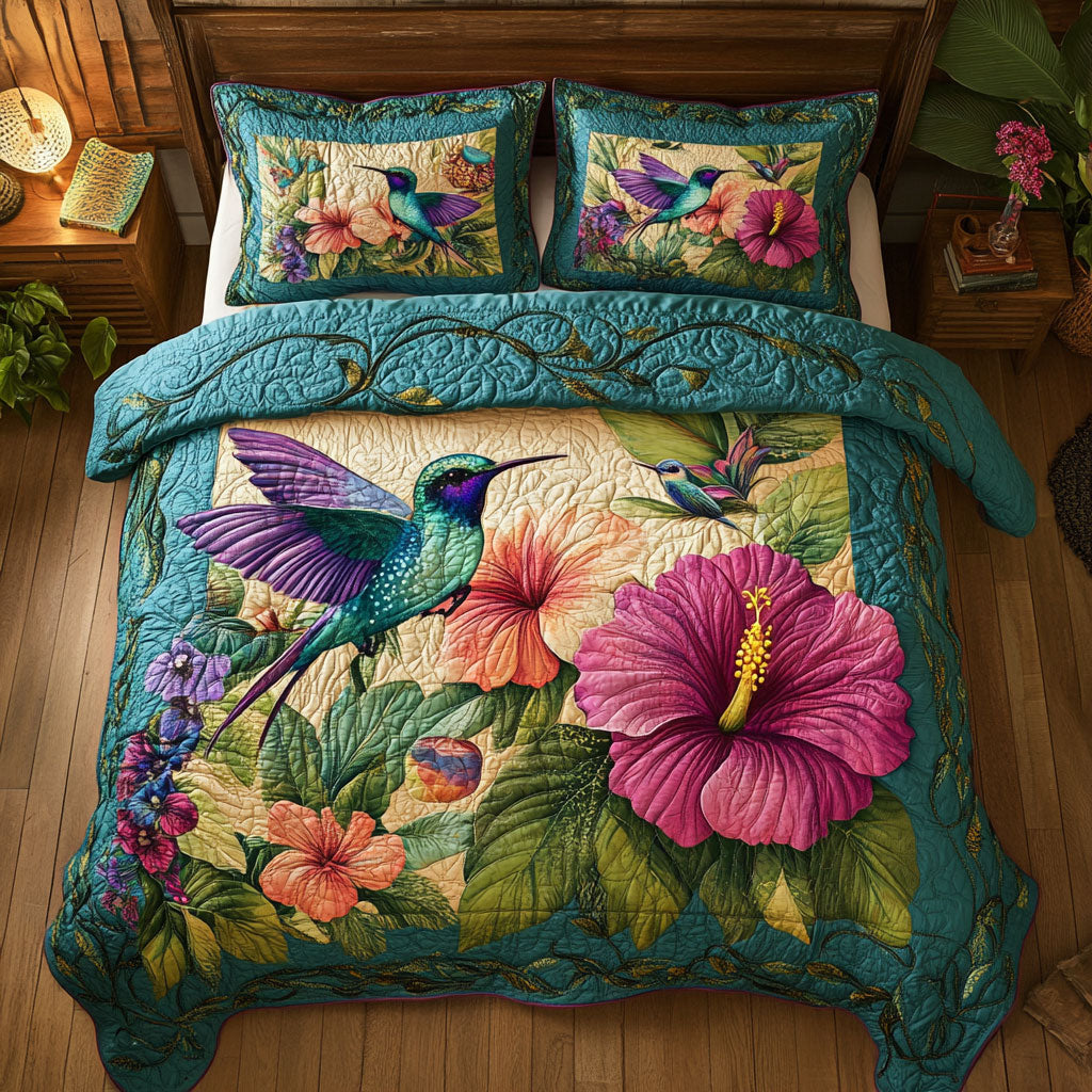 Hummingbird Hibiscus WT2702006CL Duvet Cover Set