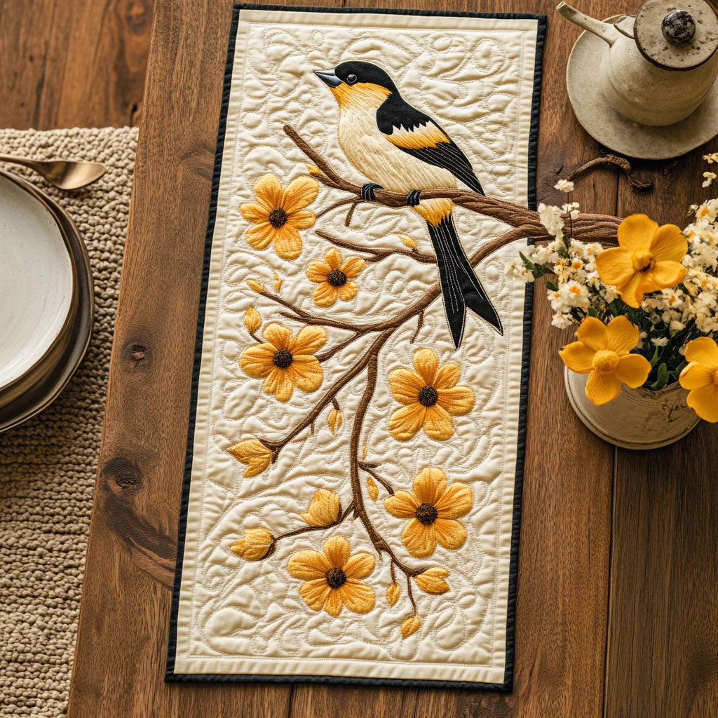 Golden Harmony CP2804025CL Quilted Table Runner