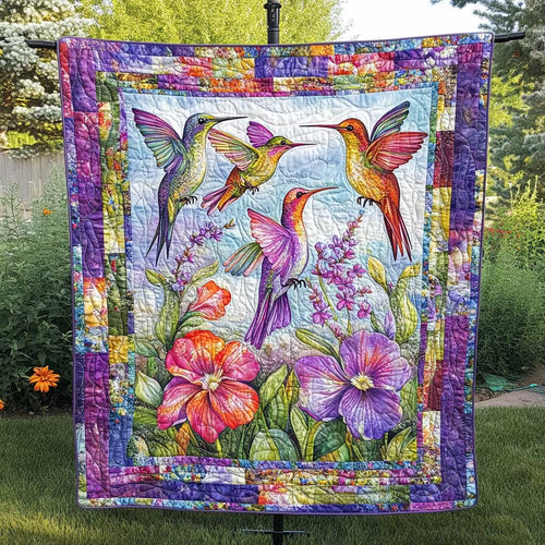 Hummingbird Tropical Blossom WN2809007CL Quilt