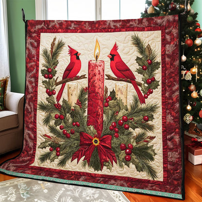 Cardinal Christmas Candle WP1211033CL Quilt
