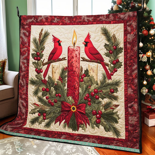 Cardinal Christmas Candle WP1211033CL Quilt