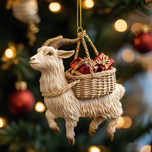 Holiday Pack Goat LT2710024CL Christmas Ornament