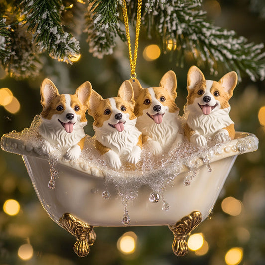 Corgi Winter Fun WN1610067CL Christmas Ornament