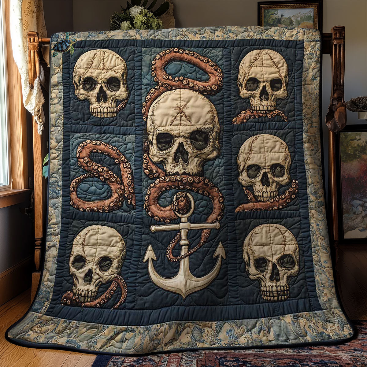 Anchor And Skull WN2311044CL Quilt