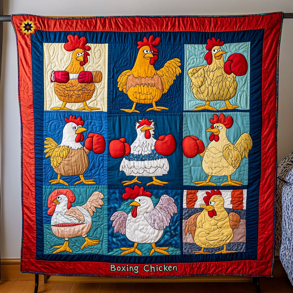 Boxing Chicken WY1811014CL Quilt