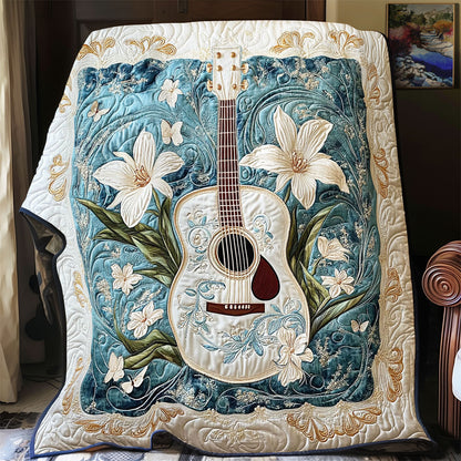 Lilies And Guitar WY2312037CL Quilt