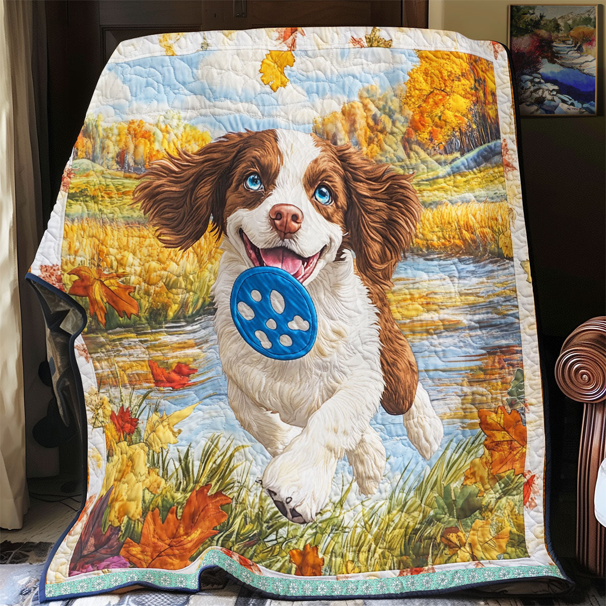 Cocker Spaniel Happy WX1612013CL Quilt
