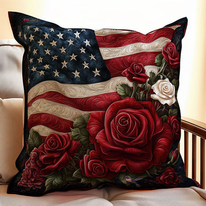 Red Rose America WY2911074CL Quilt Pillow Case
