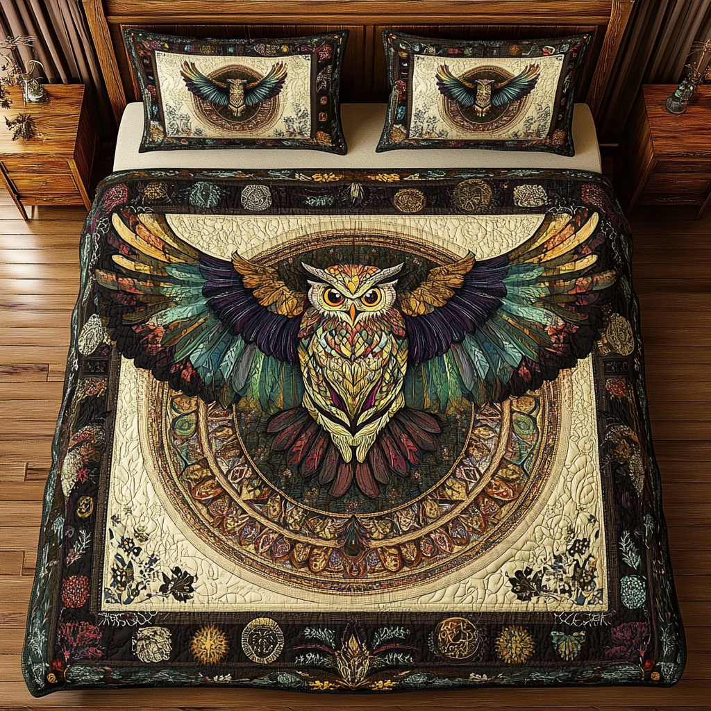 Native American Owl WY0901099CL Duvet Cover Set