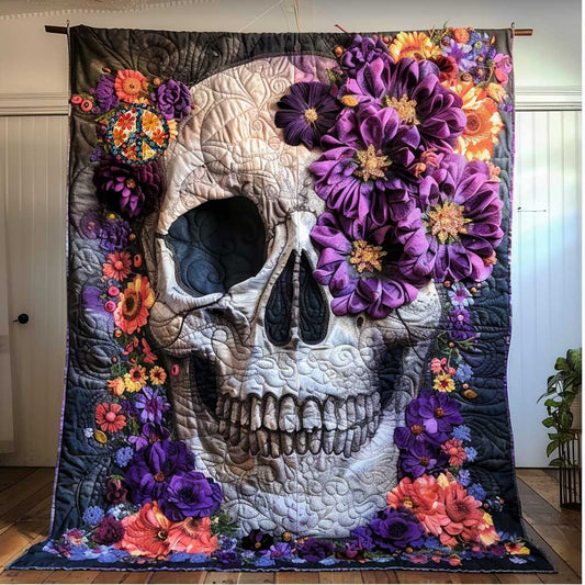 Skull In Violet WN2110074CL Quilt