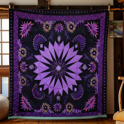 Native American Purple Star WJ2009018CL Quilt