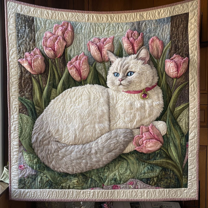 Cat and Tulip CW3006005CL Quilt