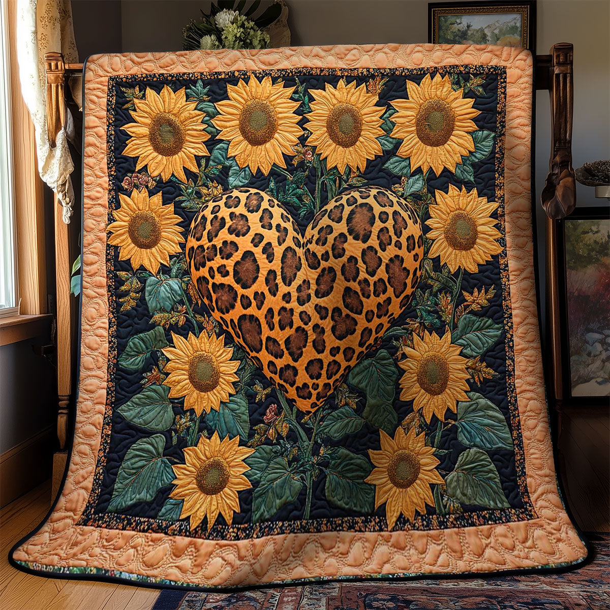 Wild Heart Sunflower WN0701036CL Quilt