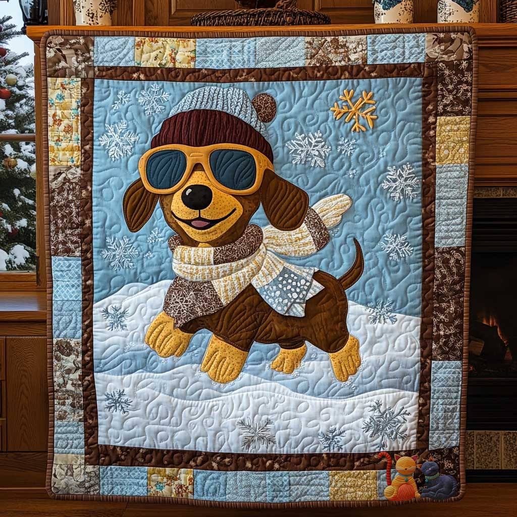 Dachshund Cozy Adventure WN2011033CL Quilt