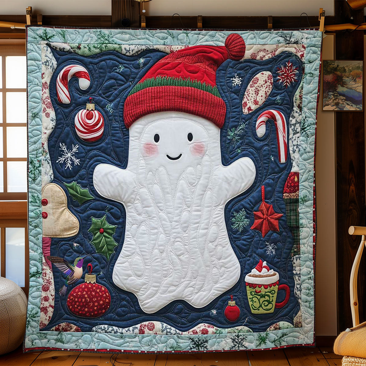 Holiday Spirit Ghost WN1312001CL Quilt