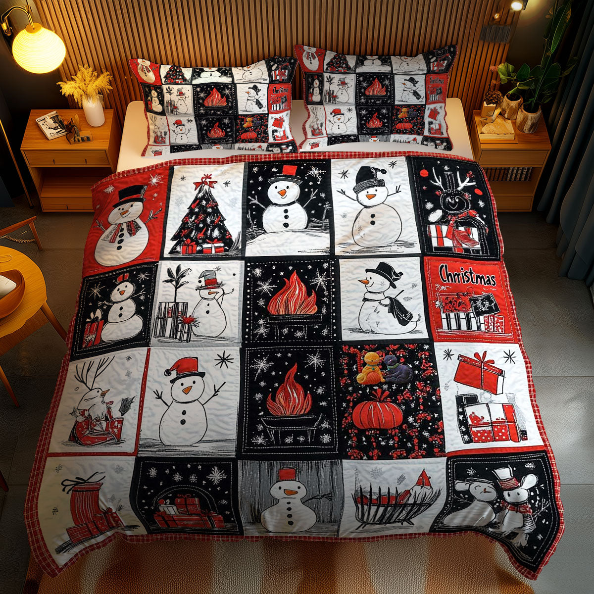 Monochrome Christmas Magic WN1010140CL Duvet Cover Set