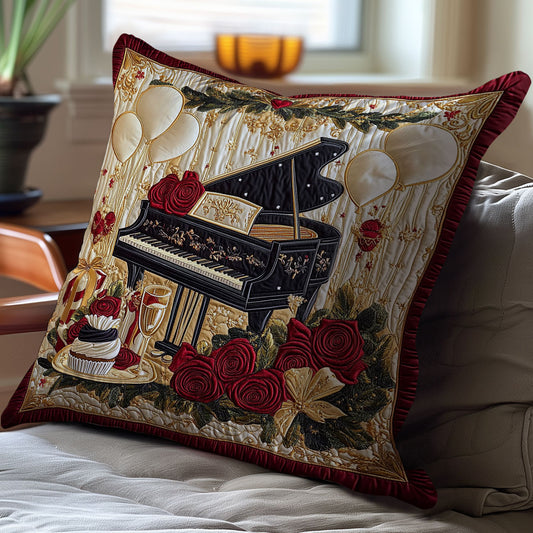 Red Rose Piano WY2501061CL Quilt Pillow Case