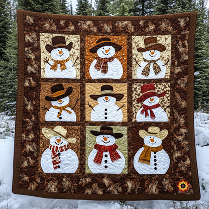 Cowboy Snowman WY2111003CL Quilt