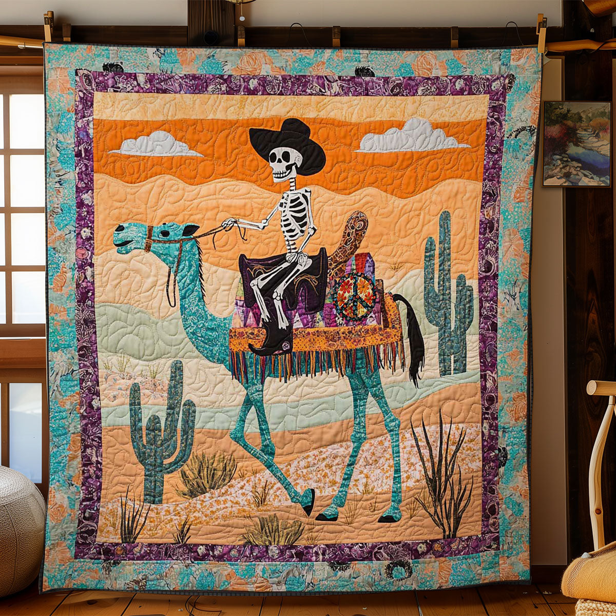 The Desert Nomad Skeleton WN0411051CL Quilt