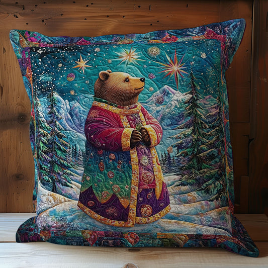 Bear In Winter Forest WY2301112CL Quilt Pillow Case