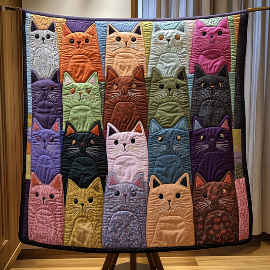 Colorful Cat WG2509010CL Quilt