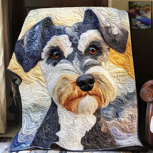 Adorable Miniature Schnauzer WX0303057CL Quilt