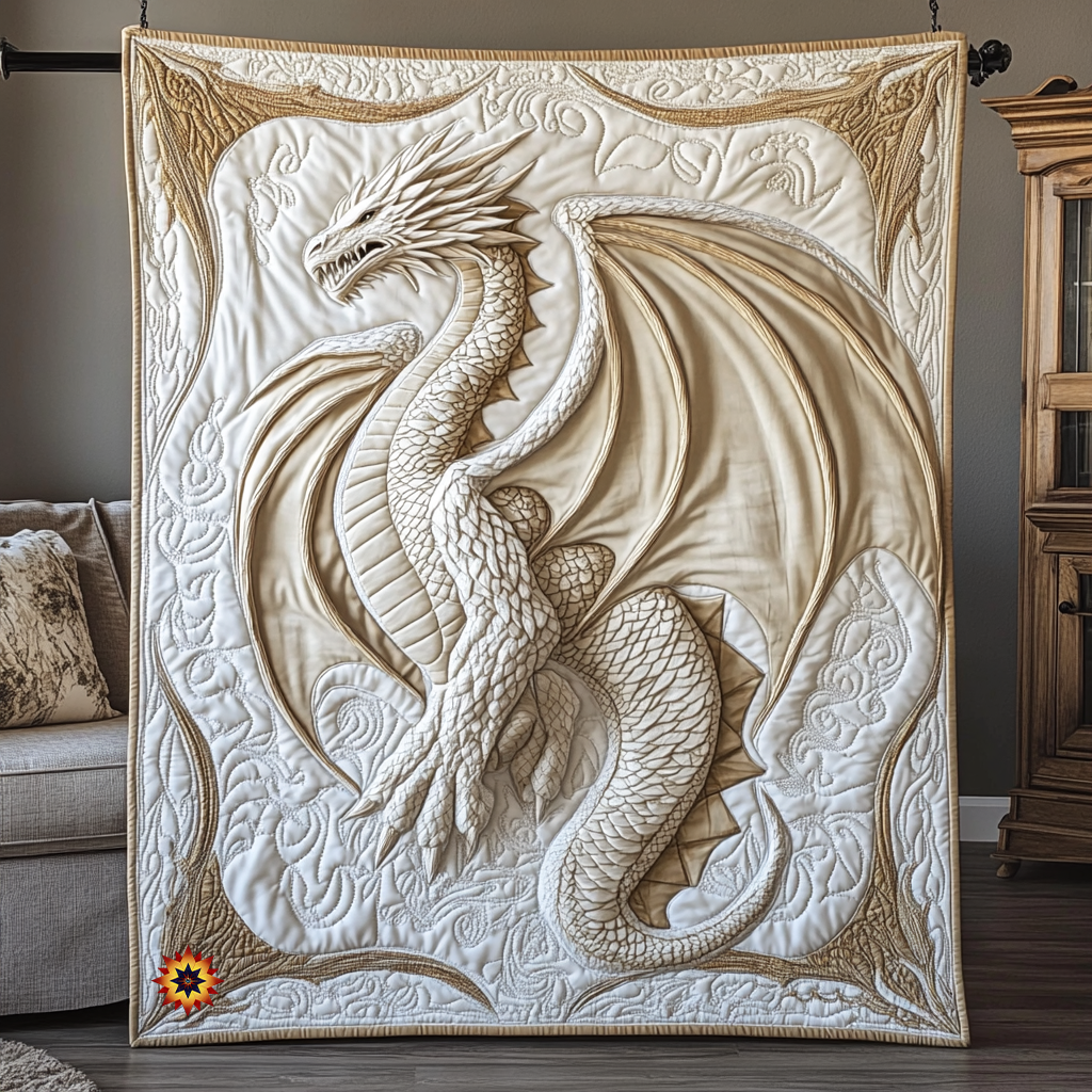 Majestic Golden Dragon YR2312011CL Quilt