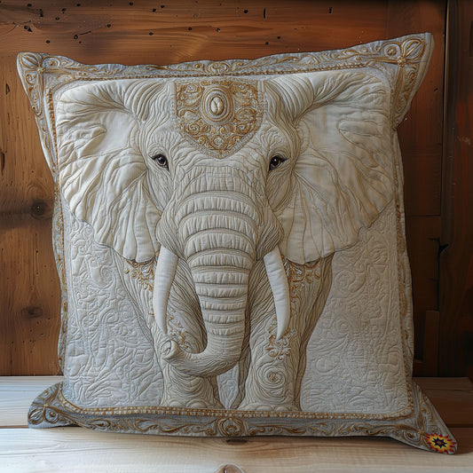 Royal White Elephant WY1811061CL Quilt Pillow Case