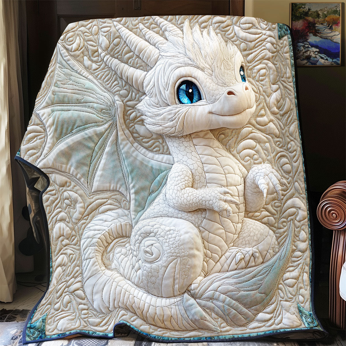 Baby White Dragon WY2011001CL Quilt