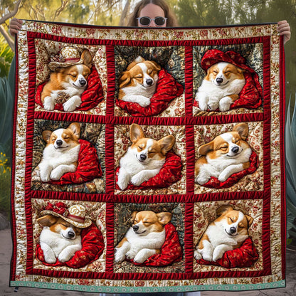 Sleeping Corgi WJ2809021CL Quilt