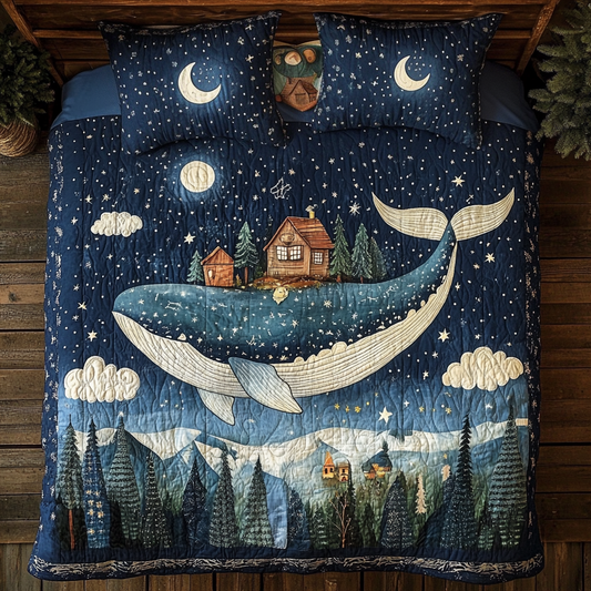 Magical Whale In Night WY1001059CL Duvet Cover Set