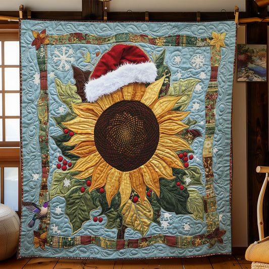 Sunflower Christmas Tale WN2111044CL Quilt