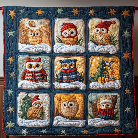 Christmas of Owls WY1610004CL Quilt