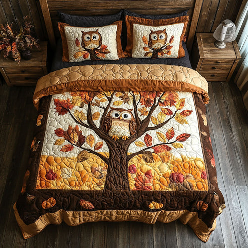 Owl Autumn WX0301095CL Duvet Cover Set