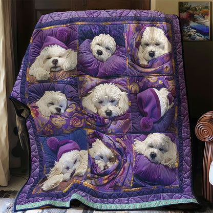 Bichon Frise Lazy WN1209066CL Quilt