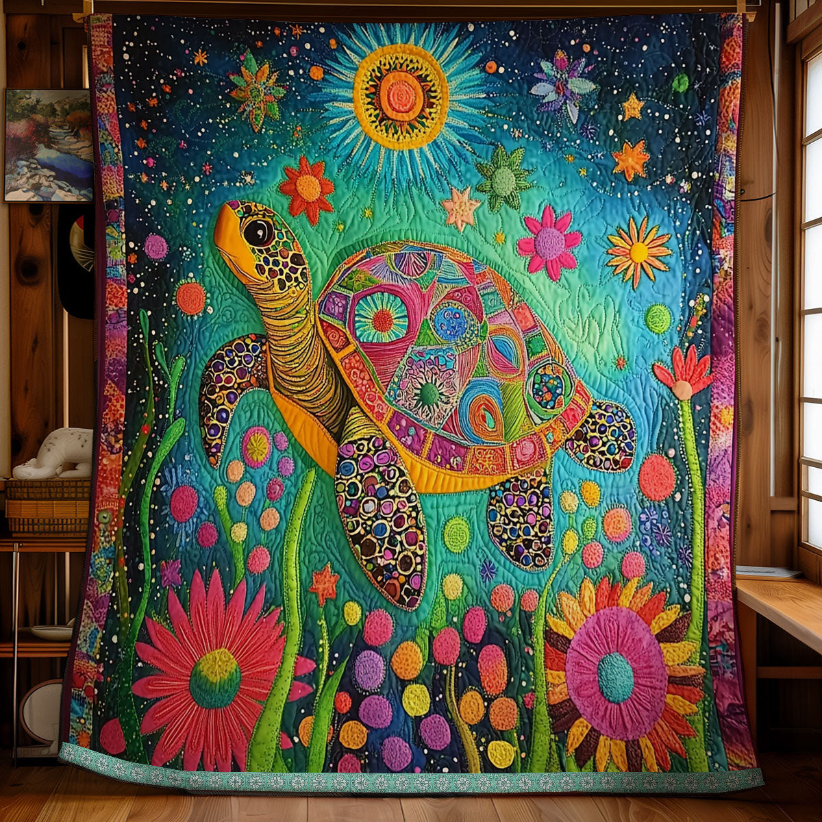 Colorful Turtle WX1811013CL Quilt