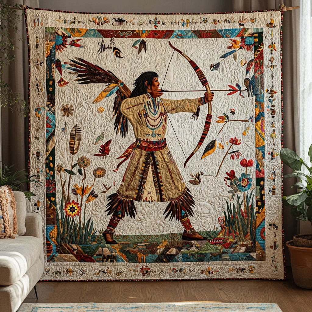 Native American Warrior WJ1312024CL Quilt