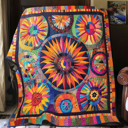 Colorful Flower Trigger Abstract WY1811029CL Quilt
