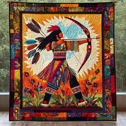 Native American Warrior WJ0712033CL Quilt