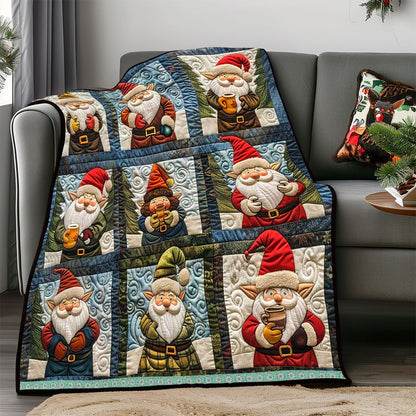 Warm Christmas Gnome WP2208031CL Quilt