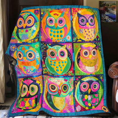 Abstract Colorful Owl WY1211024CL Quilt