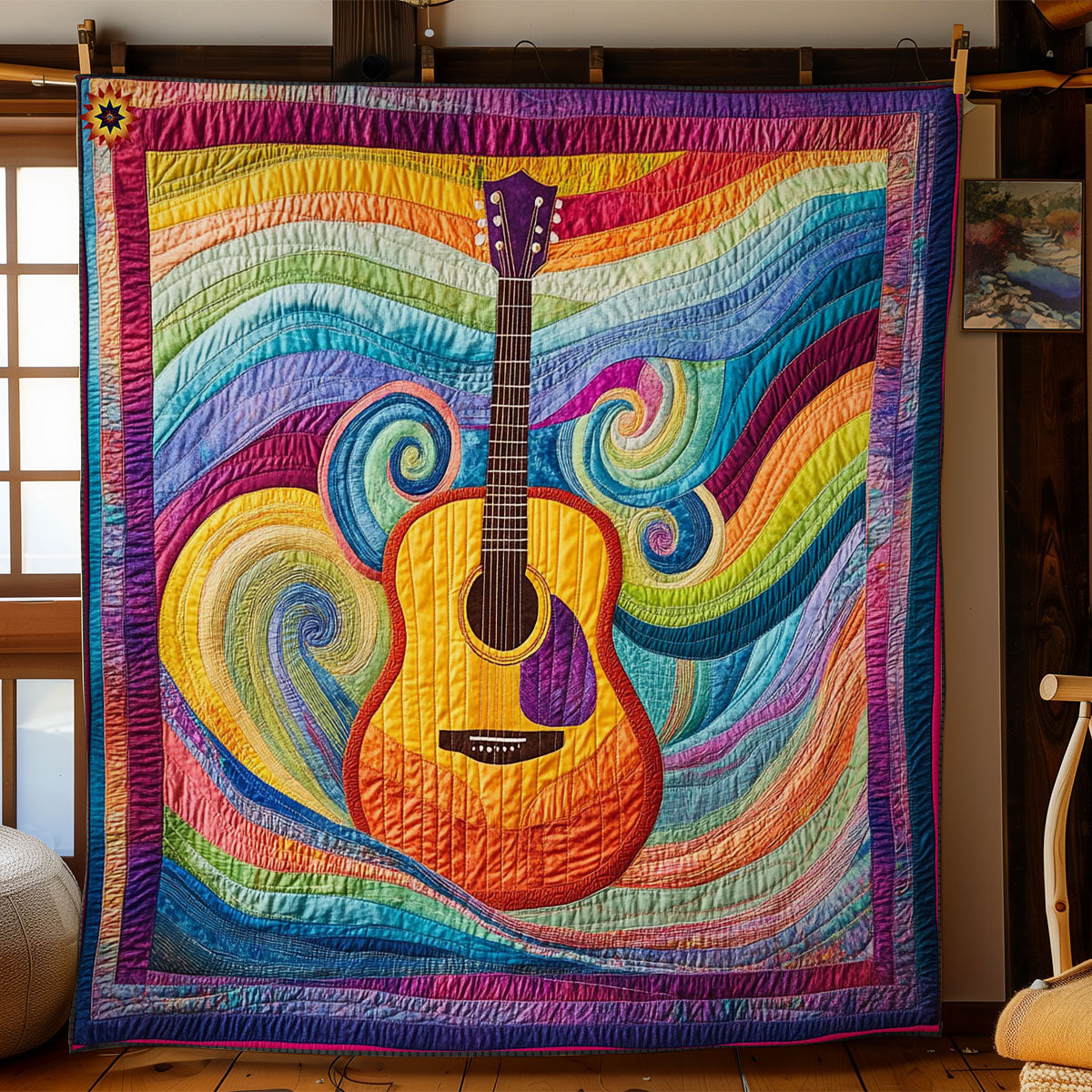 Rainbow Guitar WY2512024CL Quilt