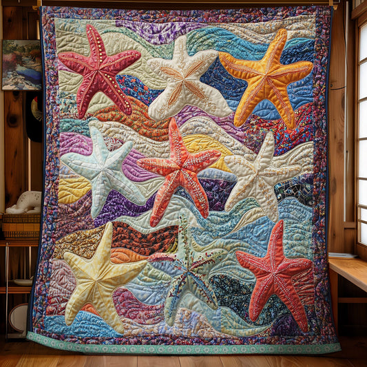 Colorful Starfish WX2311011CL Quilt