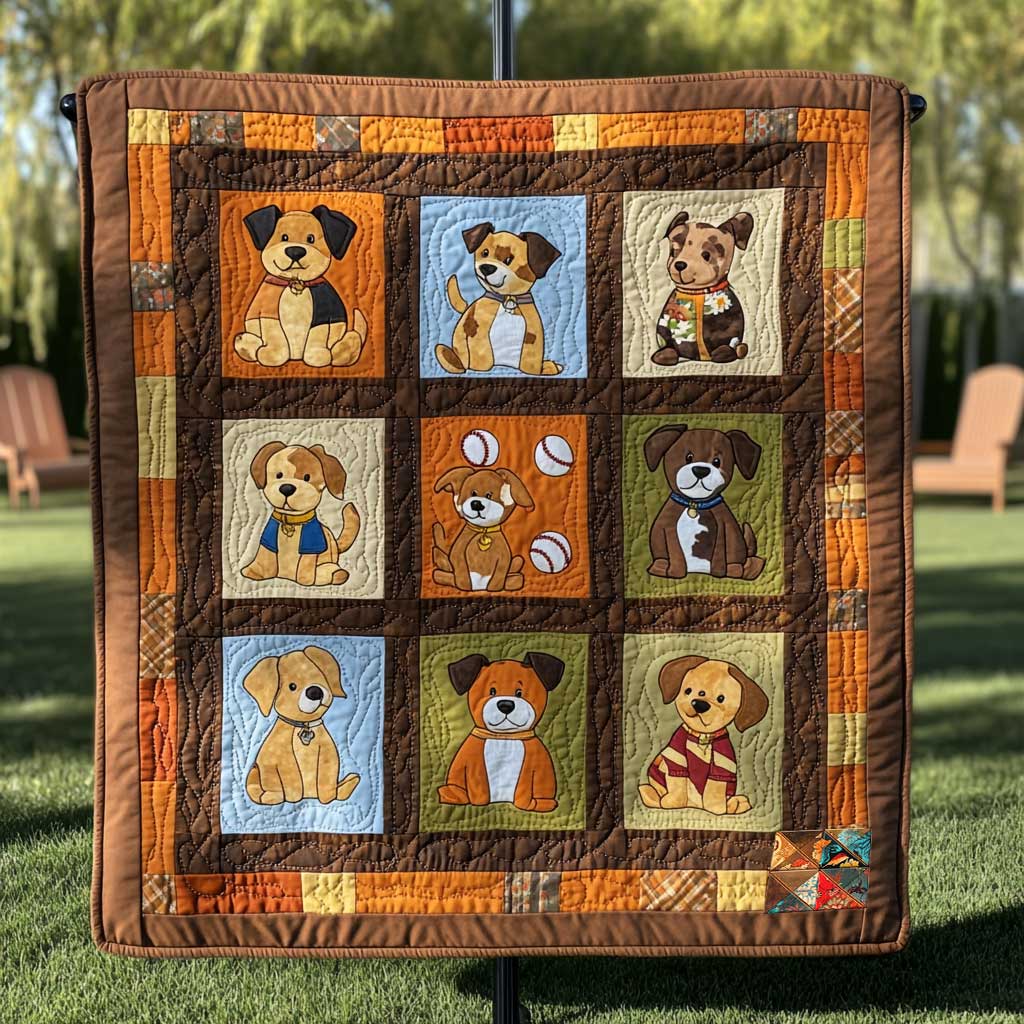 Tiny Dog Joy WN1010068CL Quilt