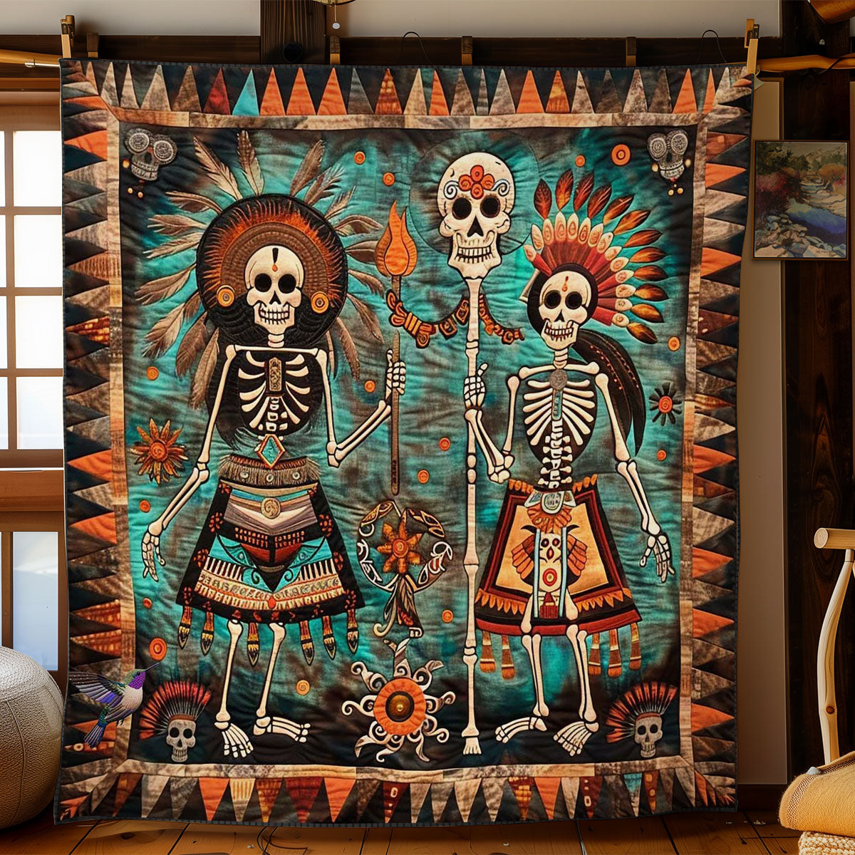 Skeletons In Splendor WN2610018CL Quilt